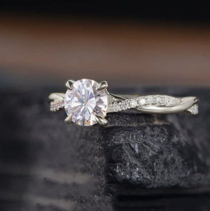 Premium Braided Zirconia Ring