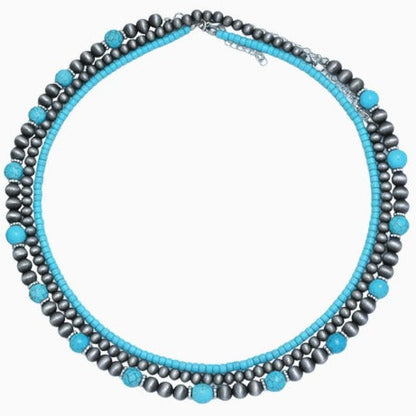 Elegant Turquoise Necklace Set of 3