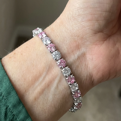 Sophisticated Rosé Sapphire Radiance Bracelet