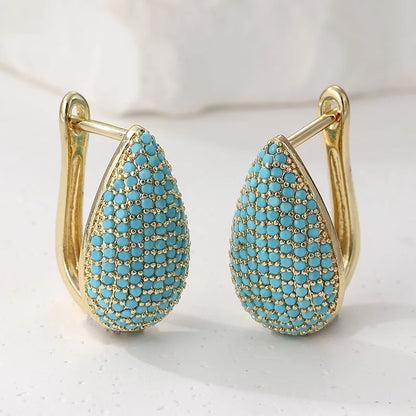 Turquoise Teardrop Earrings