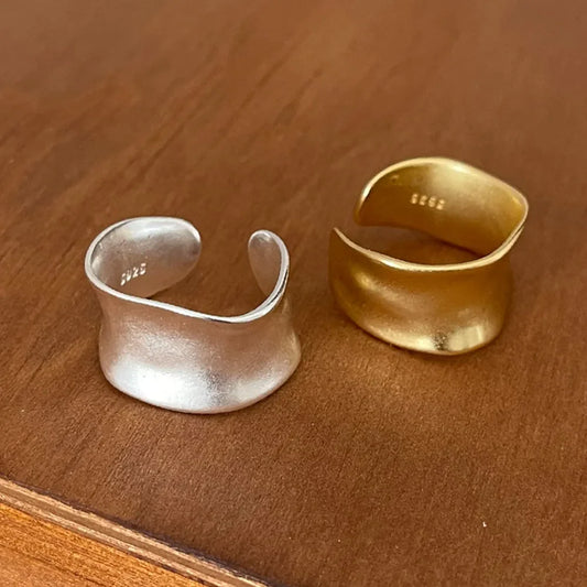 Vintage Adjustable Ring in Gold and Silver