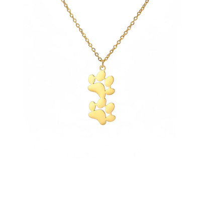 Elegant Stainless Steel Paw Necklace