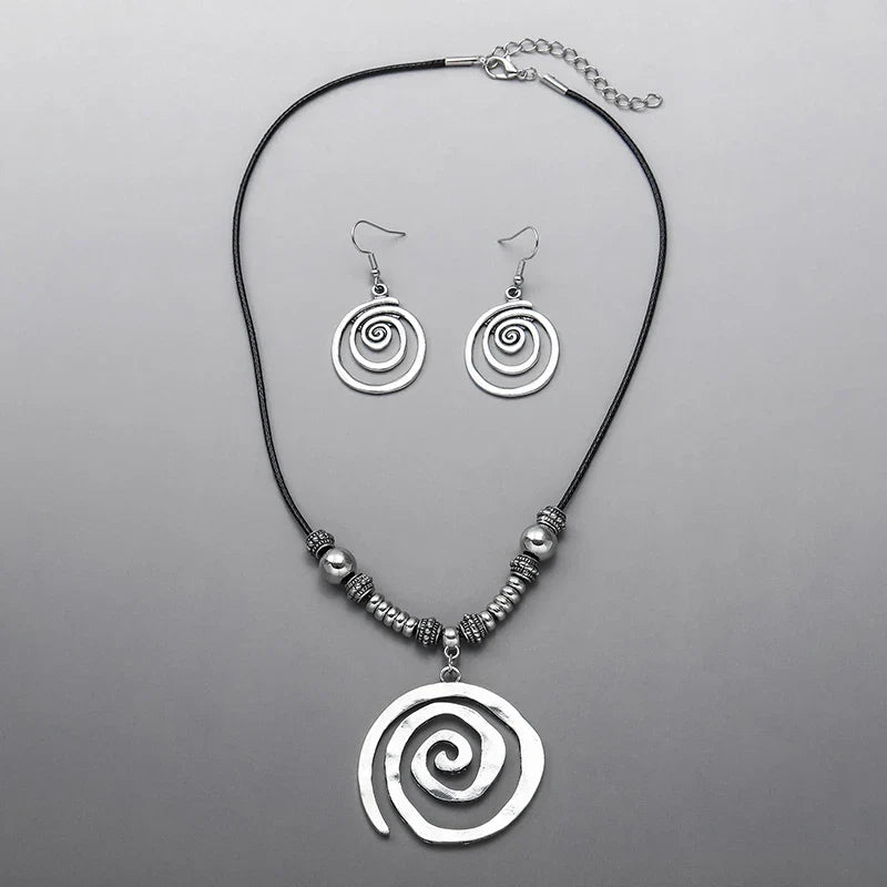 Spiral Vintage Jewelry Set