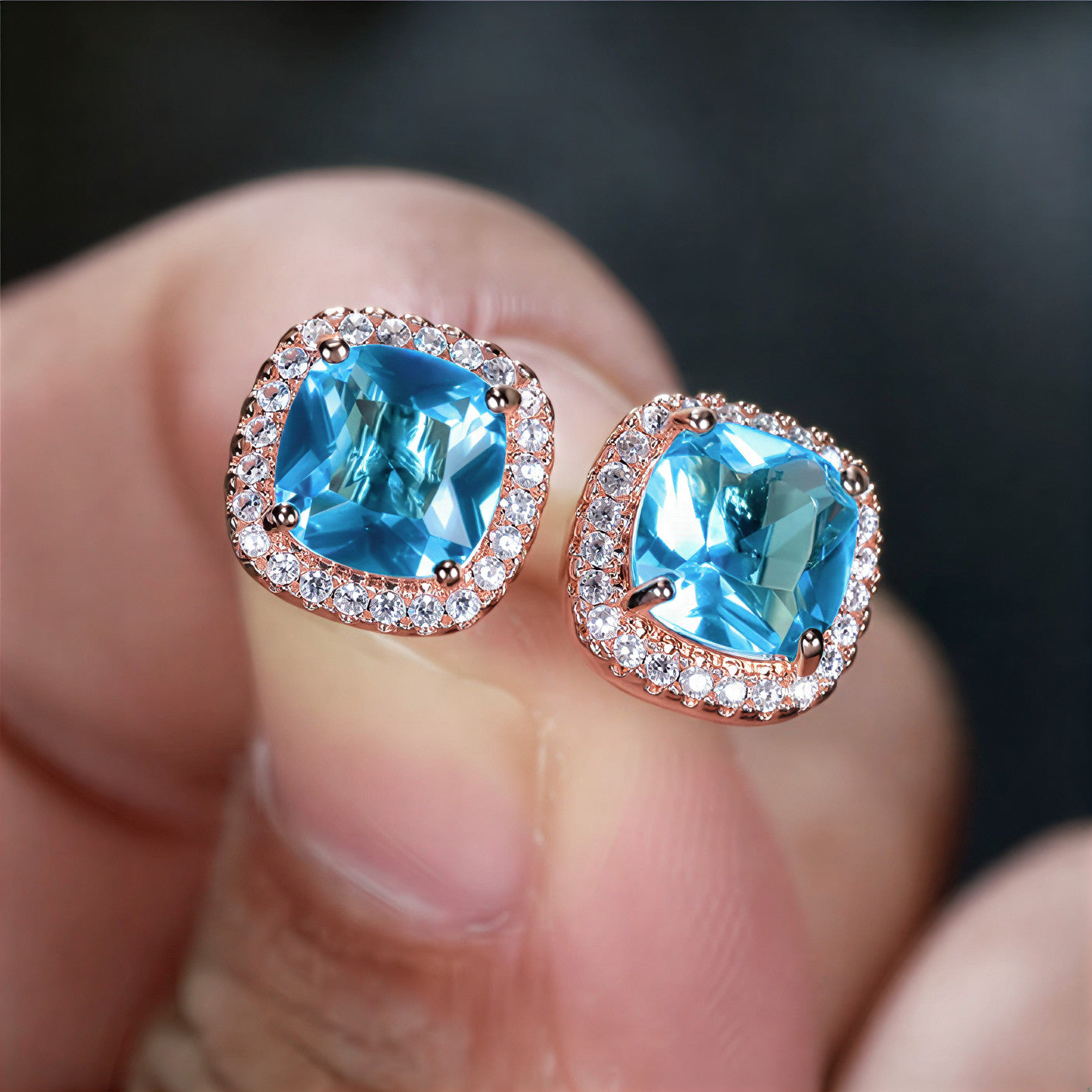 Rose Gold Blue