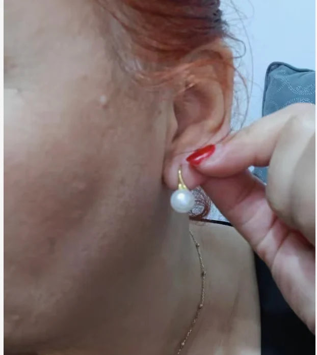 Customer wearing Grace Helen jewelry