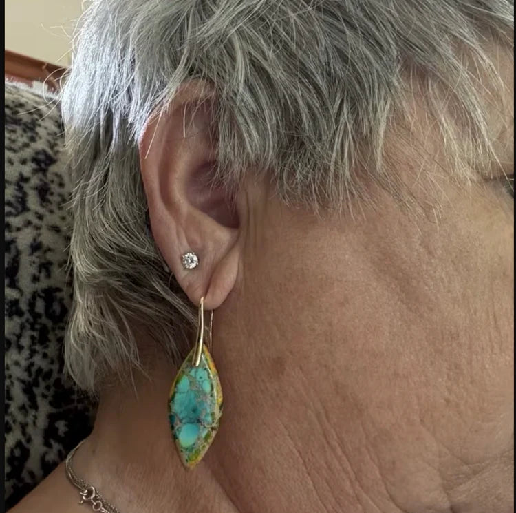 Customer wearing Grace Helen jewelry