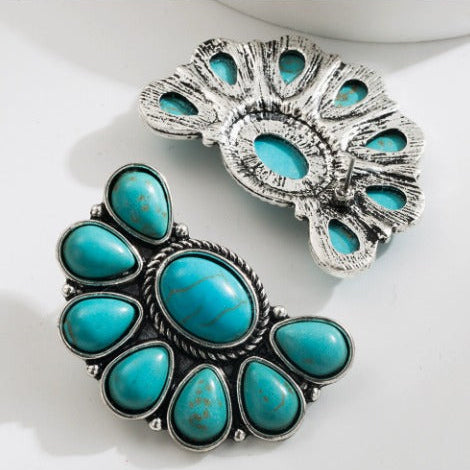 Elegant Bohemian Turquoise Earrings