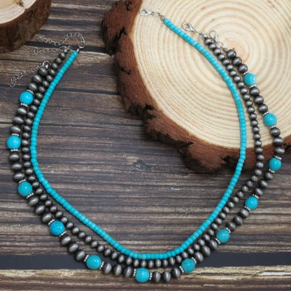 Elegant Turquoise Necklace Set of 3