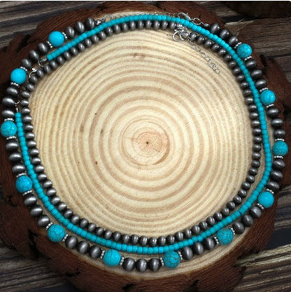Elegant Turquoise Necklace Set of 3