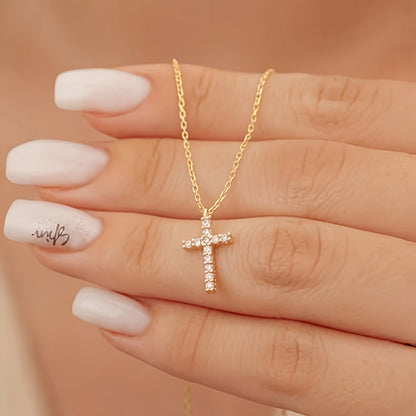 Delicate Cross Pendant Necklace