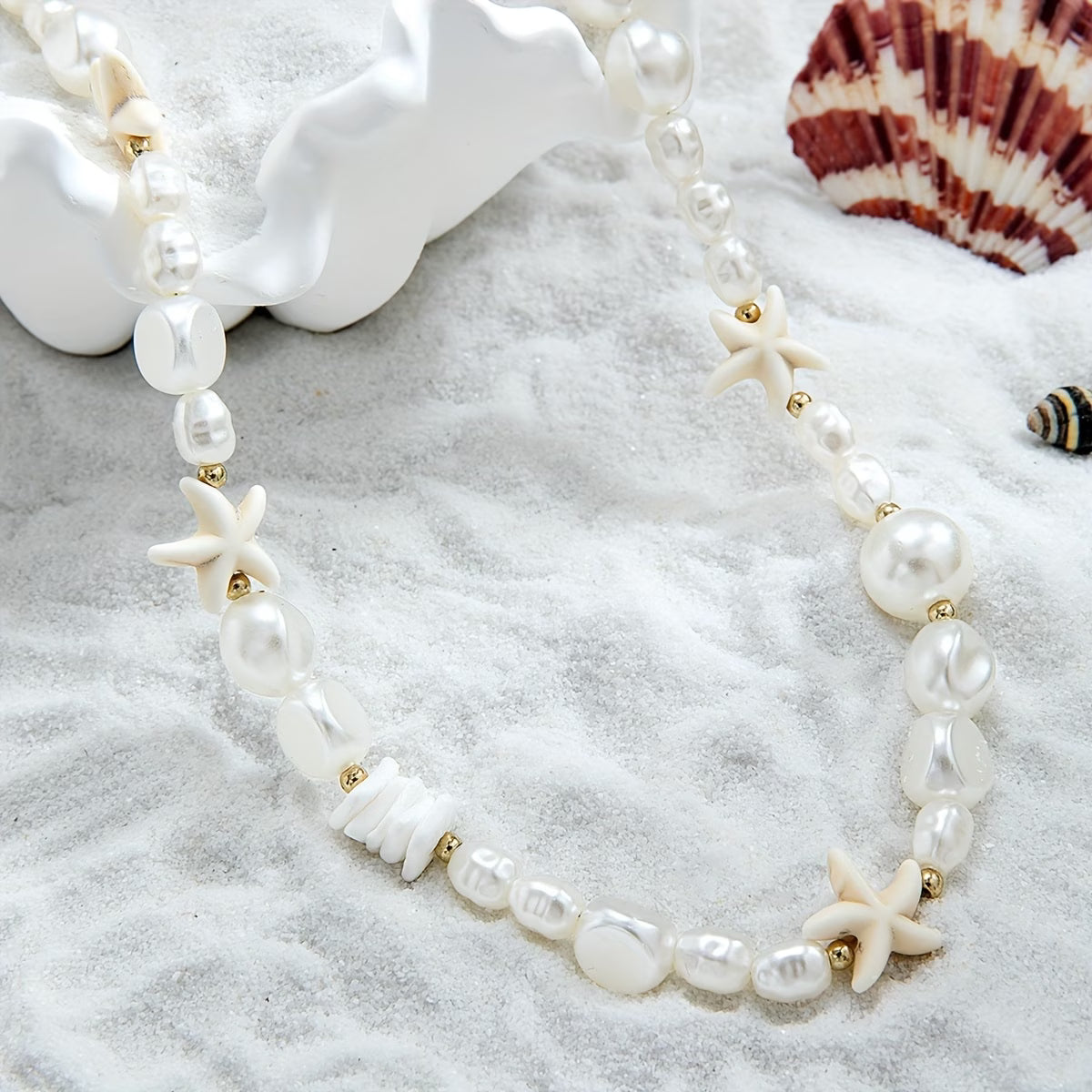 Elegant Coastal Pearl Necklace