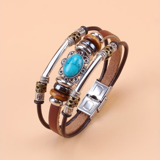 Vintage Turquoise Buckle Bracelet