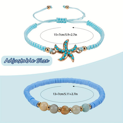 Size guide for the Coastal Bracelet Set of 5
