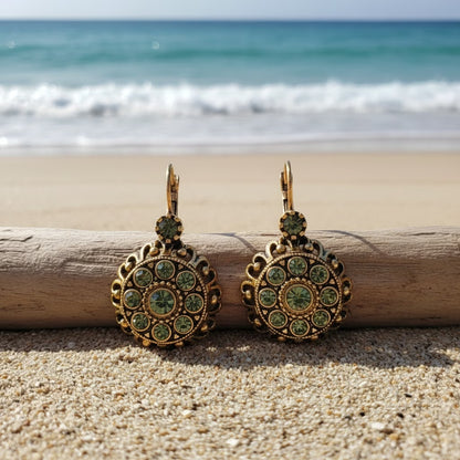 Elegant Zirconia Bloom Earrings