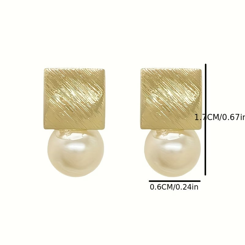Pearl Cushion Earrings