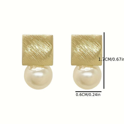 Pearl Cushion Earrings