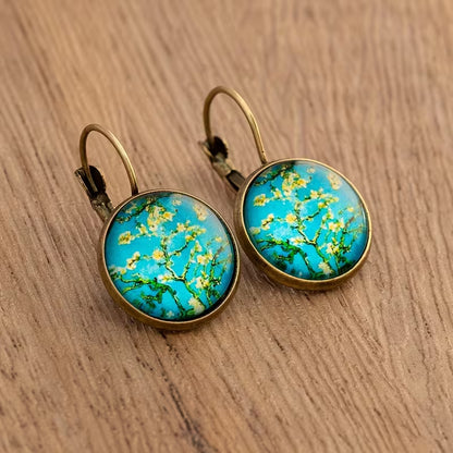 Vintage Art Glass Earrings