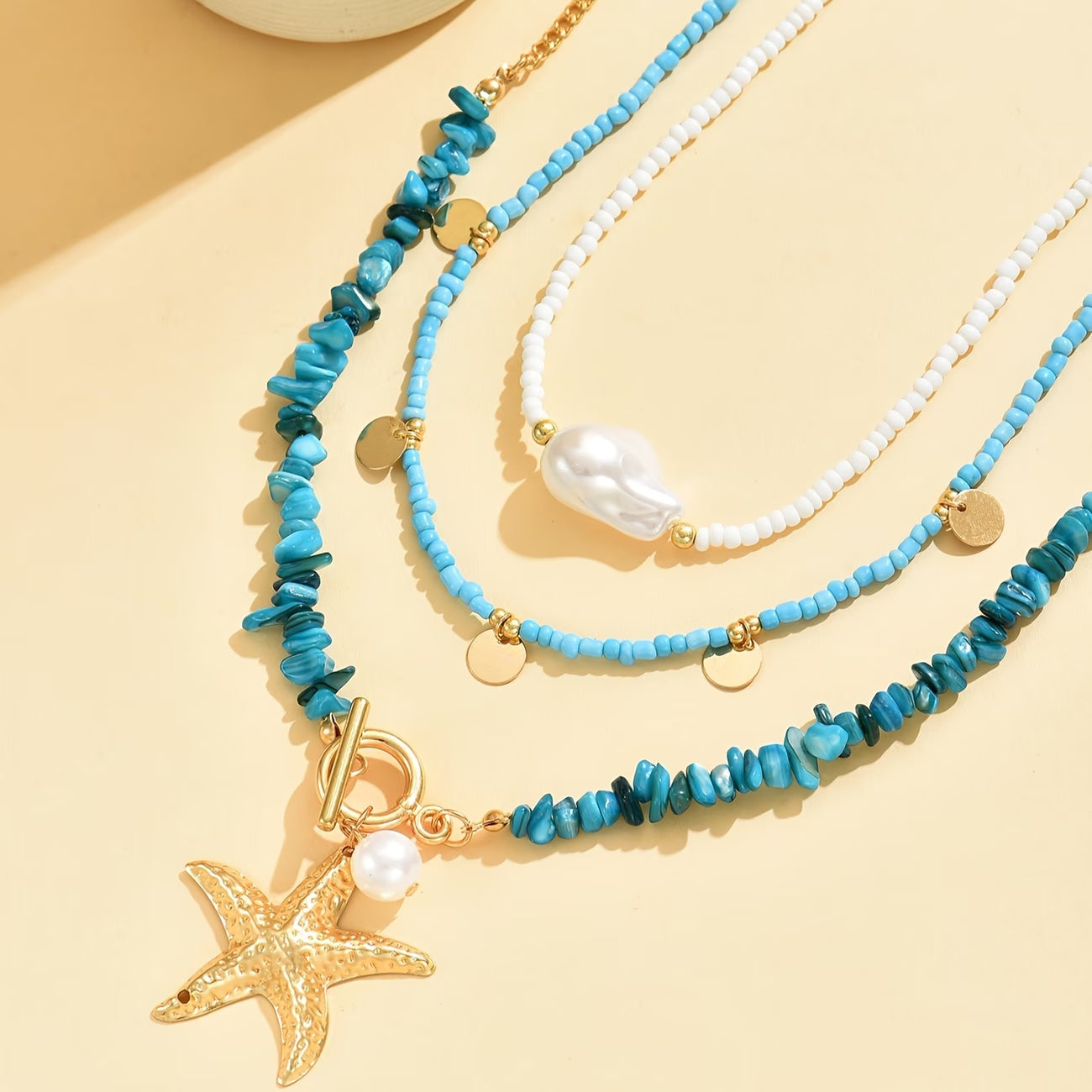 Premium Pearl and Turquoise Coastal Bracelet