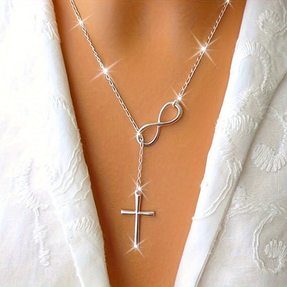 Delicate Short Cross Necklace