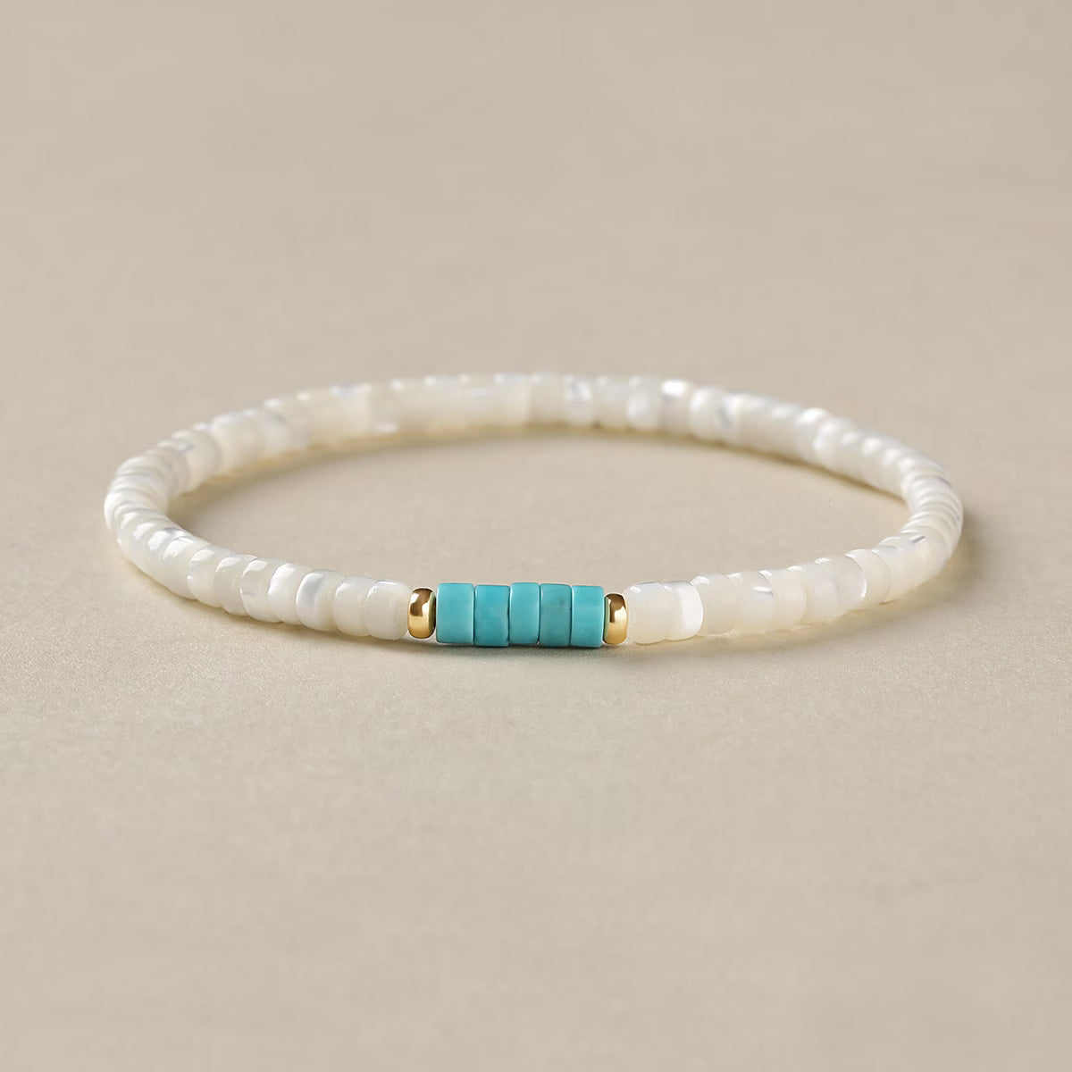 Elegant Pearl Turquoise Bracelet