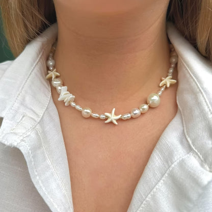 Elegant Coastal Pearl Necklace