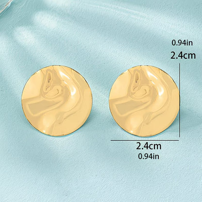 Stylish Ripple Circle Earrings