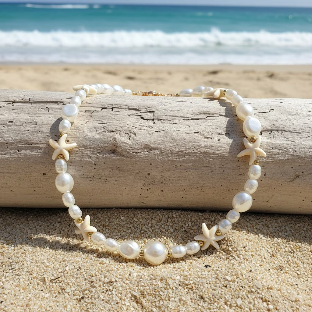 Elegant Coastal Pearl Necklace