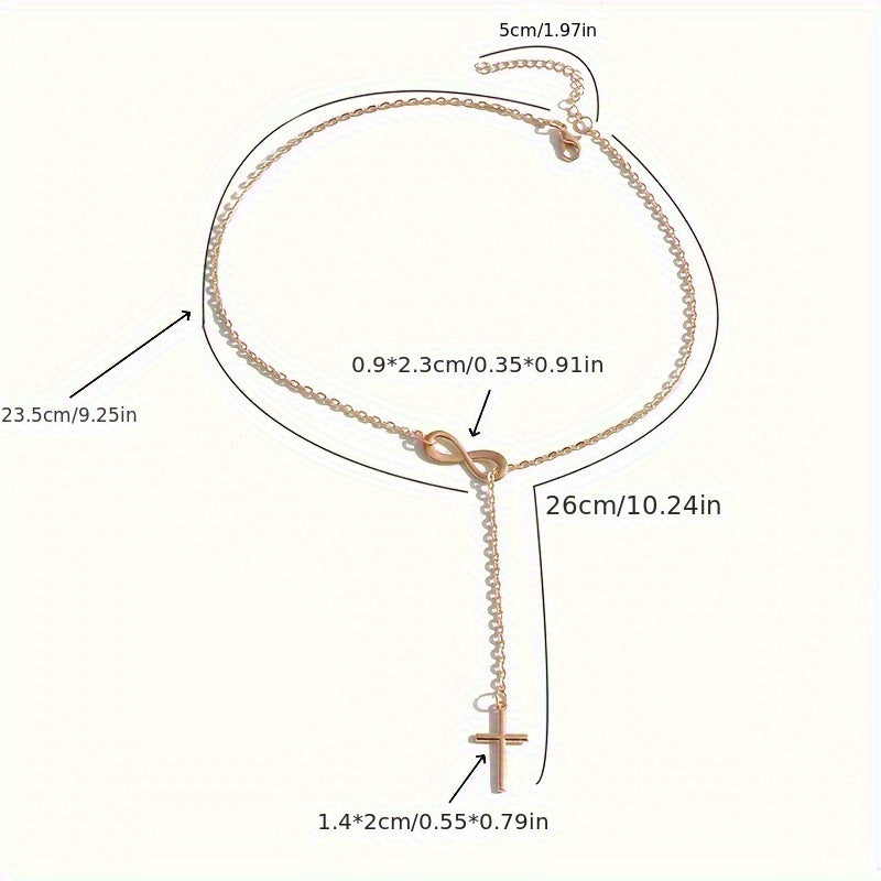 Delicate Short Cross Necklace