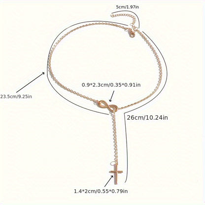 Delicate Short Cross Necklace