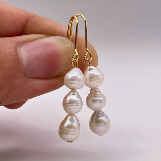 Elegant Baroque Pearl Earrings