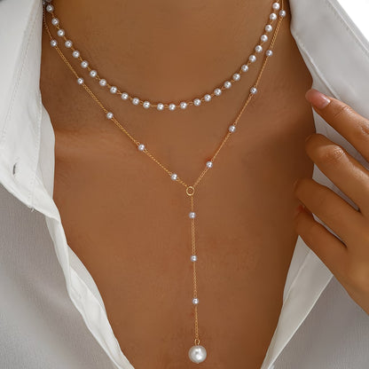 The Layered Pearl Strand Necklace