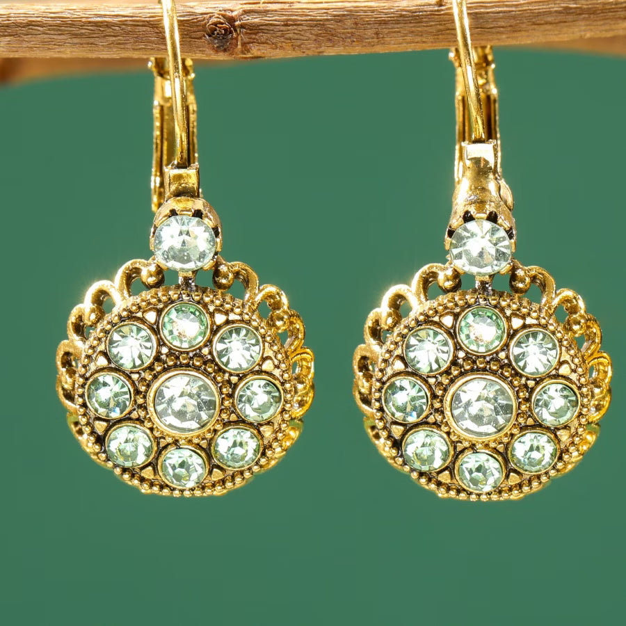 Elegant Zirconia Bloom Earrings