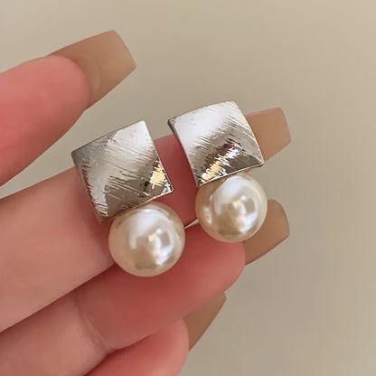 Pearl Cushion Earrings