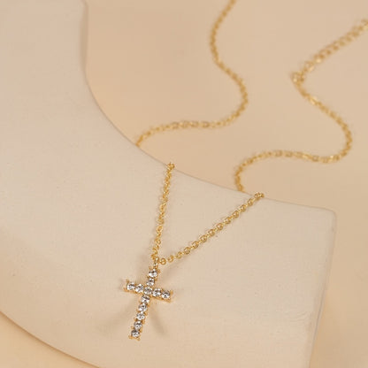 Delicate Cross Pendant Necklace