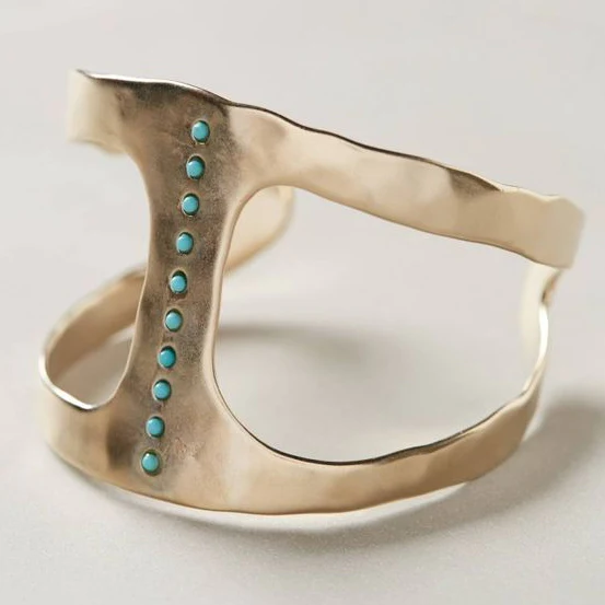 Elegant Turquoise Dot Ring