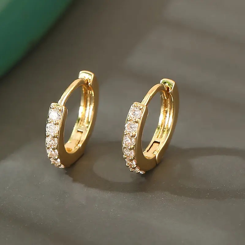Mayfair Emerald Hoop Earrings
