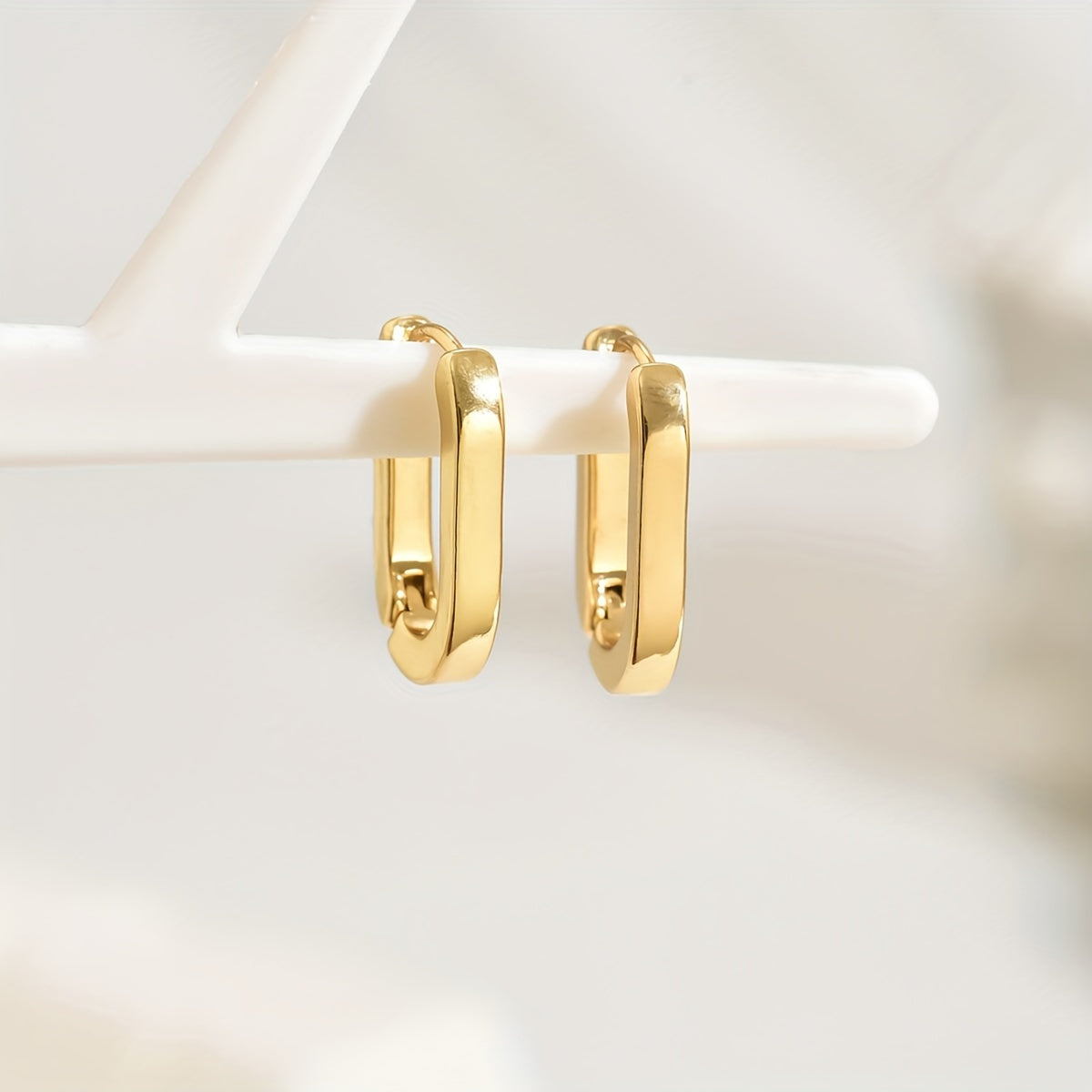 Sophisticated Geometric Hoop Earrings
