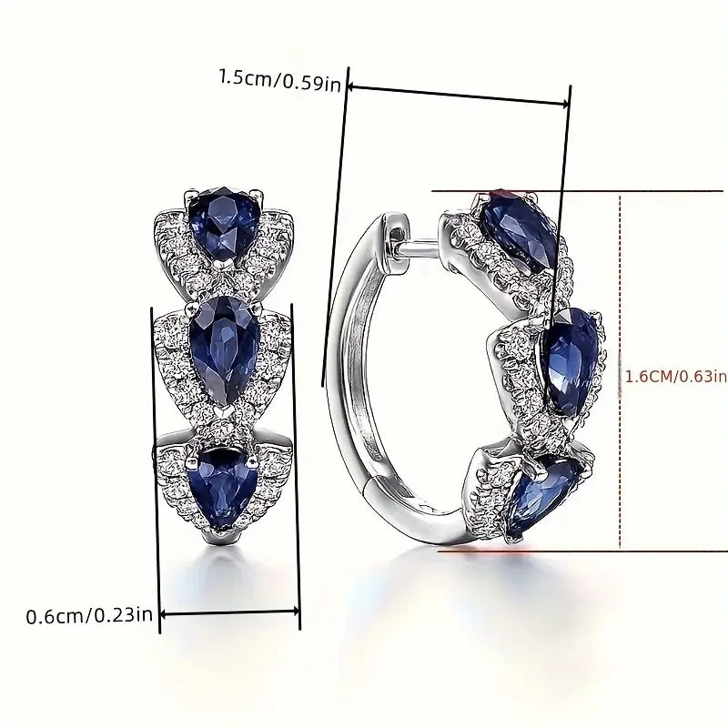 Captivating Sapphire Earrings