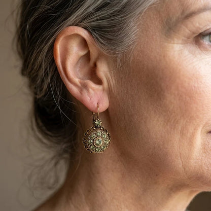 Elegant Zirconia Bloom Earrings