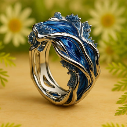 Vintage Inspired Wavy Ring