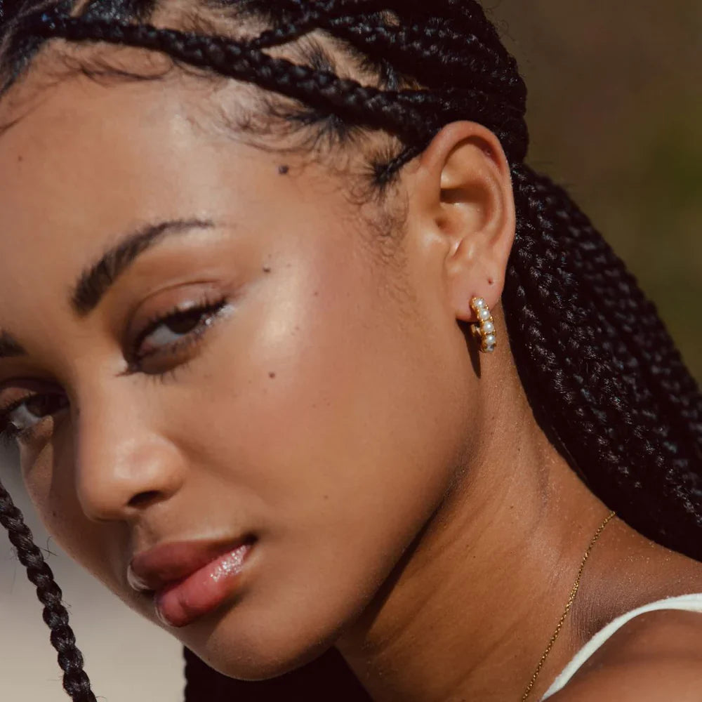Mother-of-Pearl Charm Earrings
