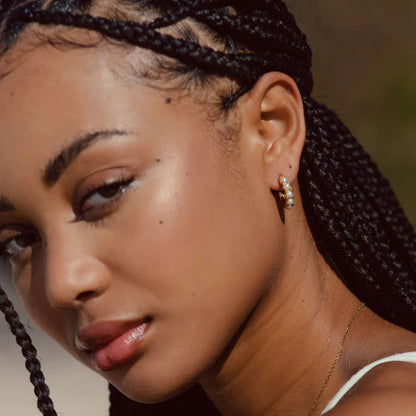 Mother-of-Pearl Charm Earrings