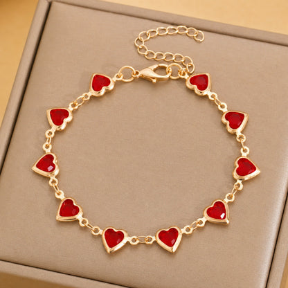 **Sophisticated Gemstone Cluster Gold Bracelet**