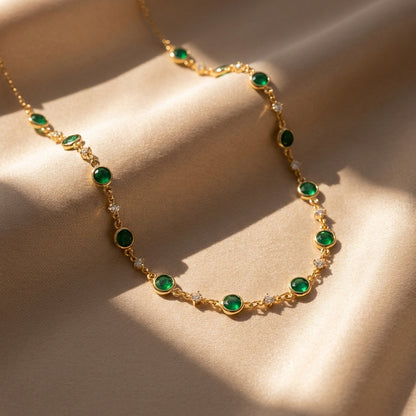 Mayfair Emerald Chain Necklace