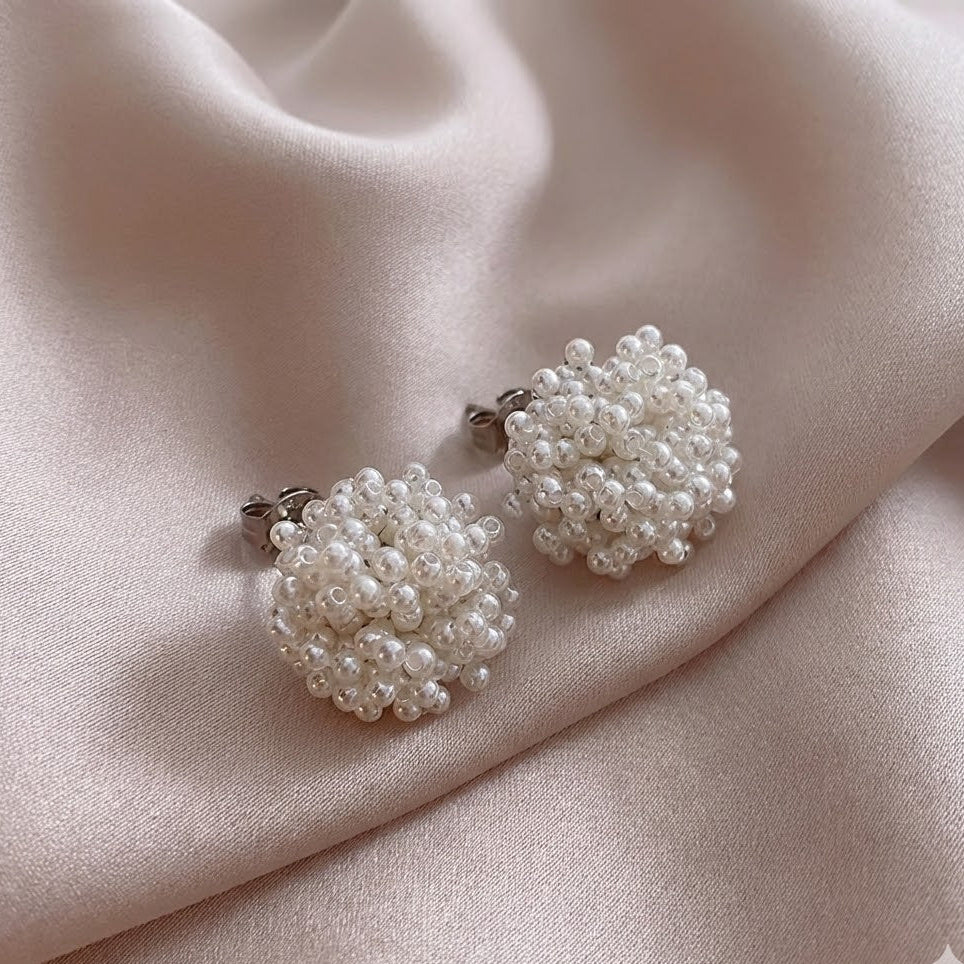 Timeless Inlaid Pearl Earrings