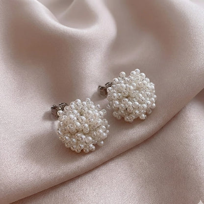 Timeless Inlaid Pearl Earrings